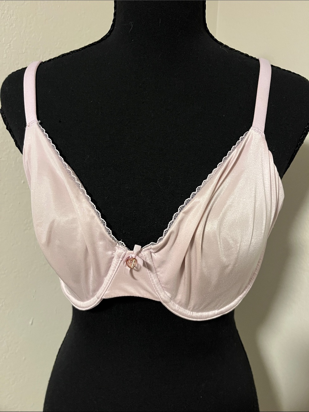 Victoria’s Secret Unlined Demi Soft Pink Satin Underwire Bra - 36D